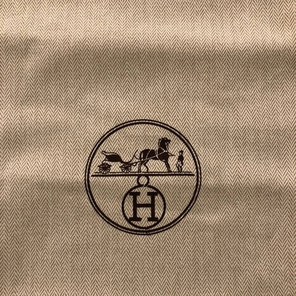 Hermes Dustbag Shoe Or Wallet Protection Drawstring Bag 8.5x15.5 Storage Gift